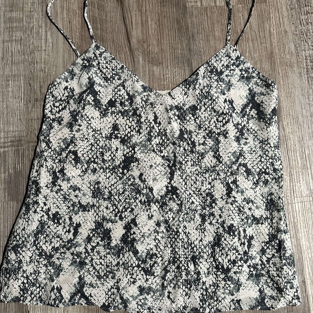 NWT L'AGENCE Jane Snake Print Cami Top